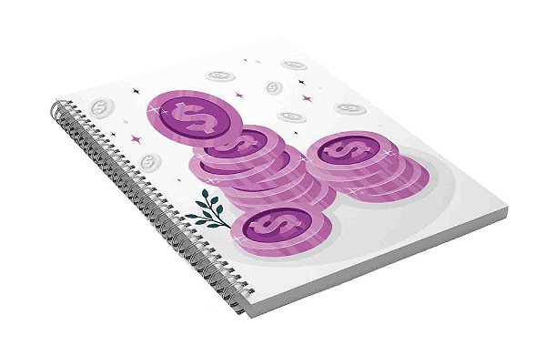 Caderno Controle Financeiro A4 Cod CFA4CP05