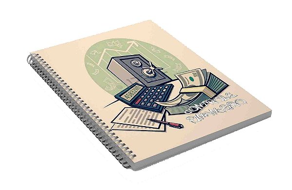 Caderno Controle Financeiro A4 Cod CFA4CP06