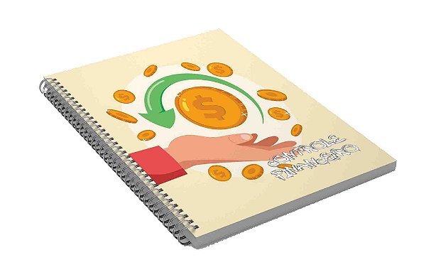 Caderno Controle Financeiro A4 Cod CFA4CP07