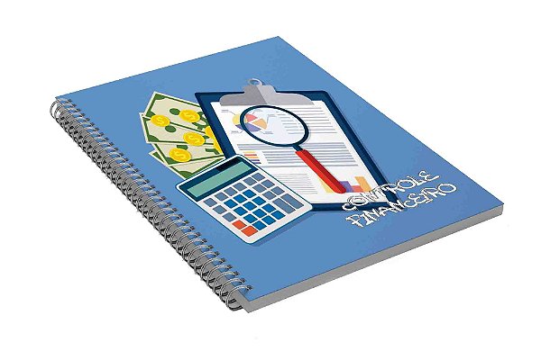 Caderno Controle Financeiro A4 Cod CFA4CP08