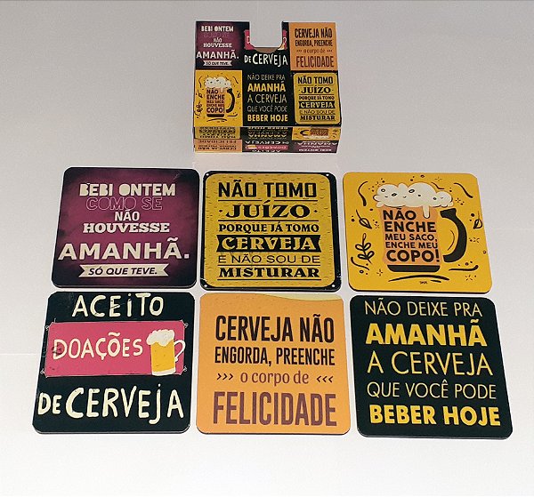 Porta Copos Cerva Frases