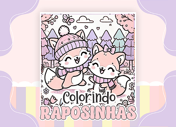Livro Colorir Raposinhas LCBC09 1
