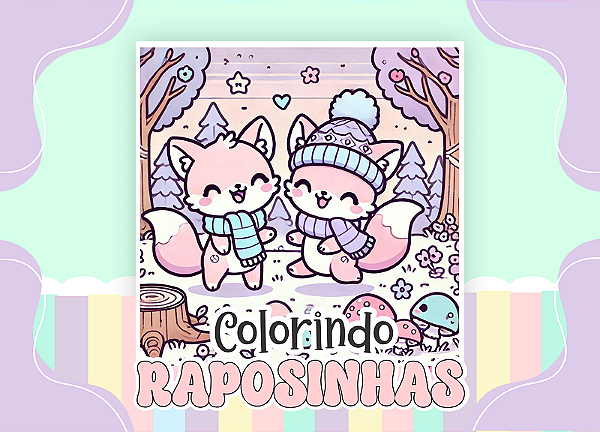 Livro Colorir Raposinhas LCBC09 2