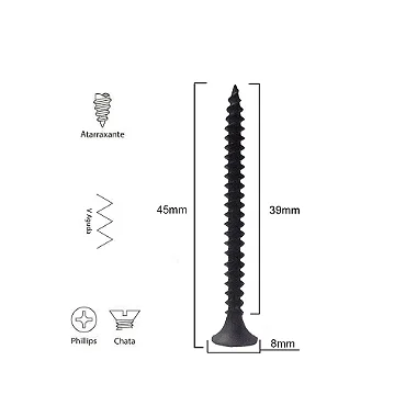 Parafuso GN45 Ponta Agulha Para Drywall (cx c/100)