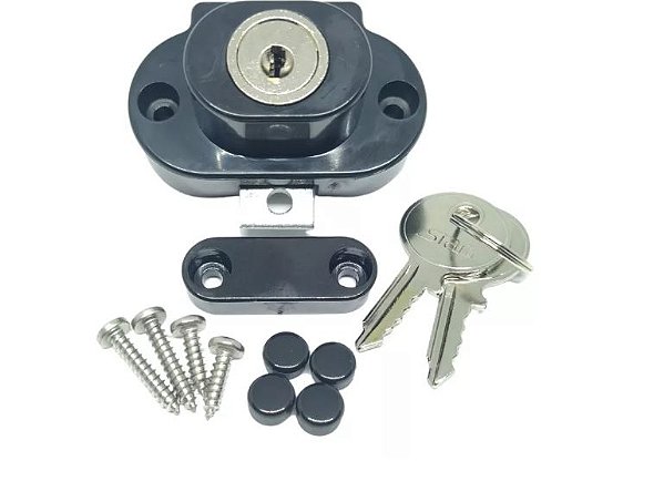 Fechadura Vidro/ Leito 10mm c/ Contra