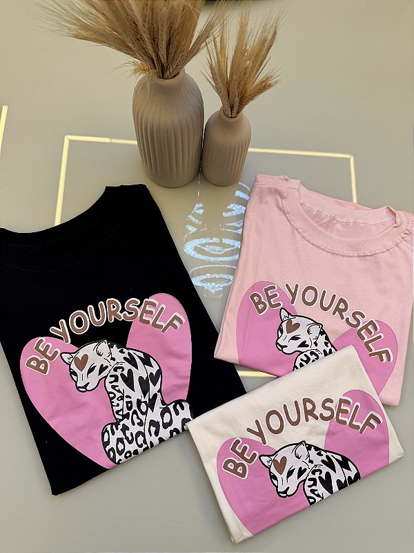 TSHIRT CORAÇÃO ONÇA