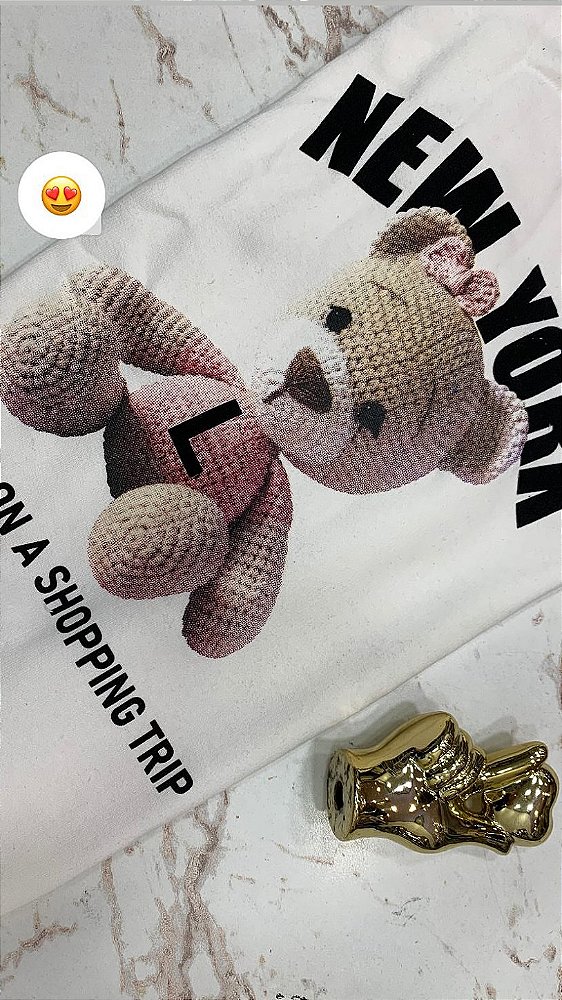 BLUSA MOLETOM URSO NEW YORK