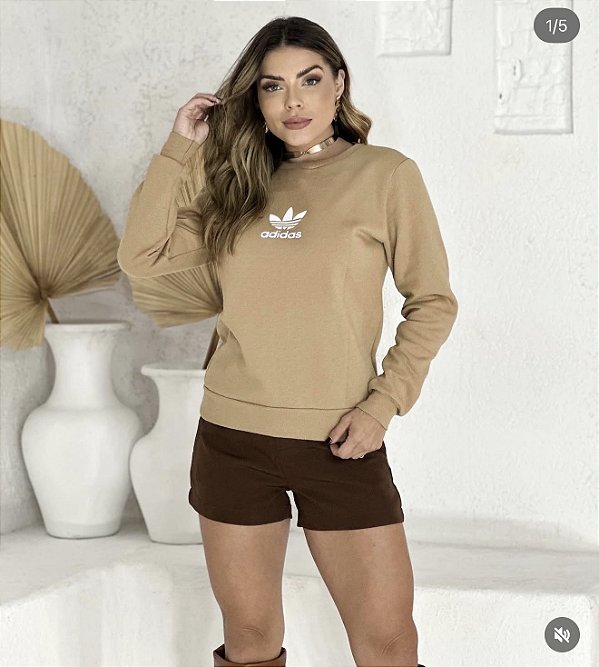 BLUSA MOLETOM ADIDAS