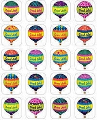 Hot Air Balloons Stickers - 120 Stickers (TCR 5339)