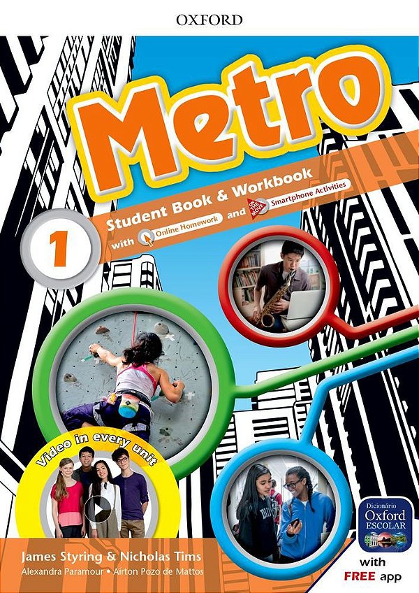 Metro 1 - Student´s Book With Workbook And Online Homework & Smartphone Activities