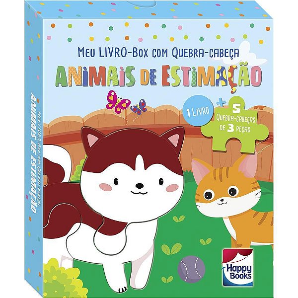 Meu Livro-Box Com Quebra-Cabeça: Animais De Estimação