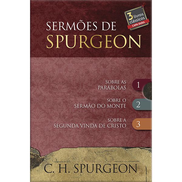 Box 1 - Sermões De Spurgeon - 3 Livros 3 Livros Do Príncipe Dos Pregadores