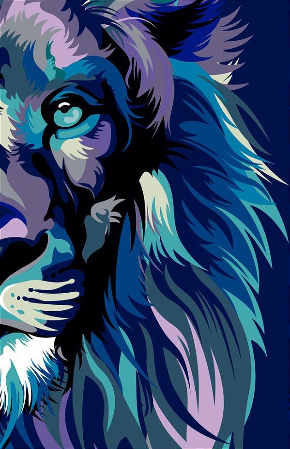 Bíblia NVT Lion Colors Cool Slim - Letra Maior Nova Versão Transformadora