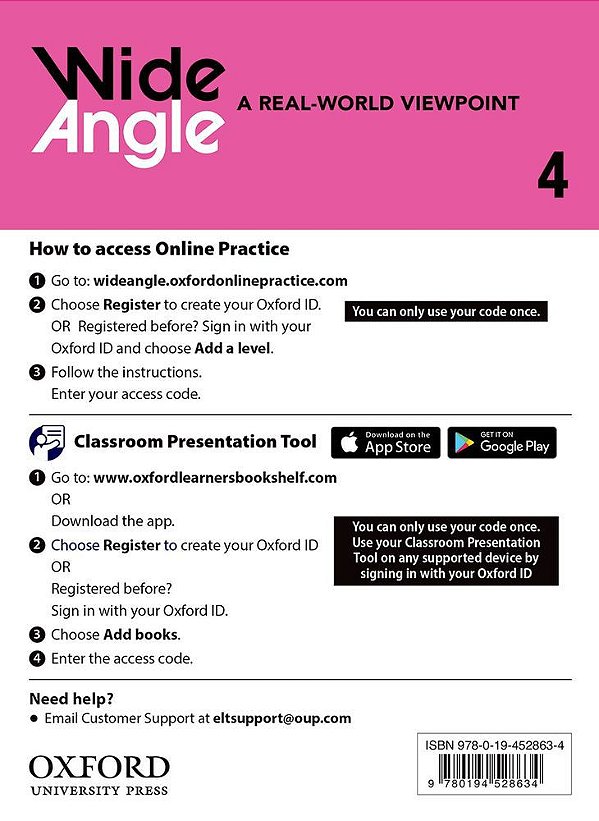 American Wide Angle 4 - Teacher's Access Card