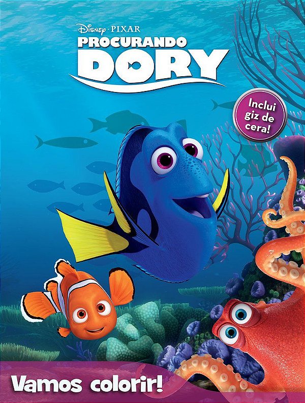 Procurando Dory - Disney Vamos Colorir - Livro Com Giz De Cera