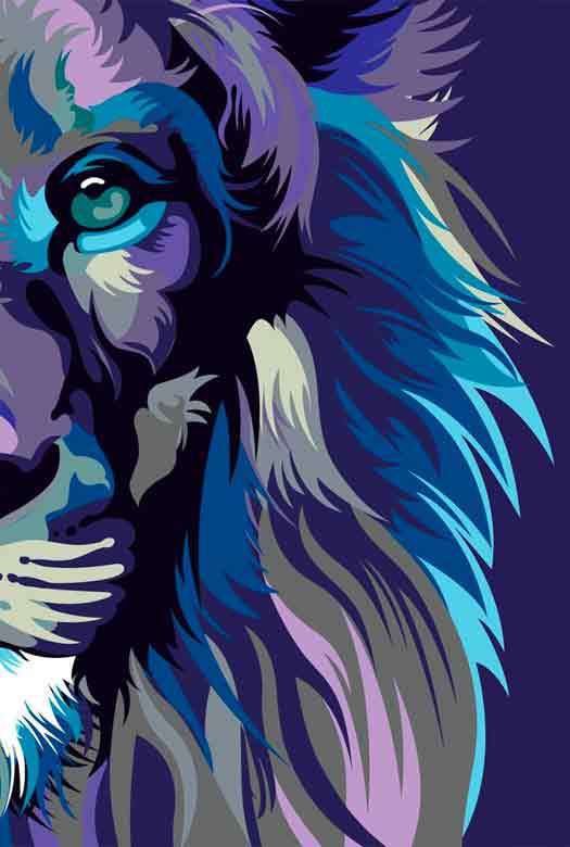 Bíblia NVT Lion Colors Cool Pop - Letra Normal Nova Versão Transformadora