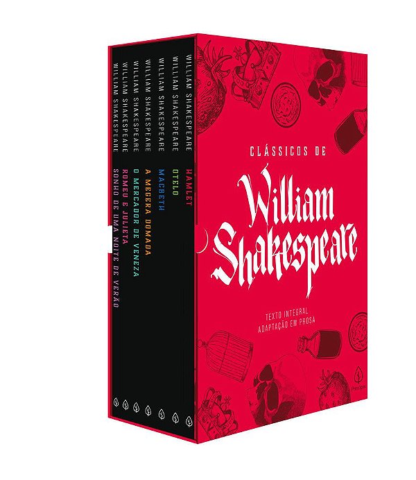 Box Clássicos De William Shakespeare - Com 7 Marcadores De Páginas