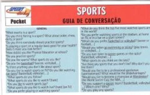 Sports - Guia De Conversação