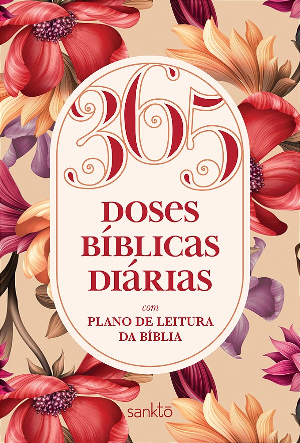 365 Doses Bíblicas Diárias Floral Rosé Com Plano De Leitura Da Bíblia