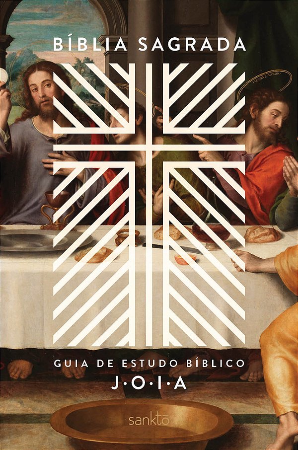 Bíblia NVT Com Guia De Estudo Bíblico J. O. I. A. Capa Ceia