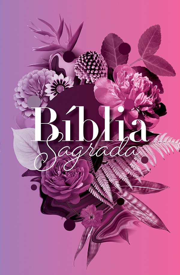 Bíblia Arc 860 Buquê Roxo - Letra Normal Almeida Revista E Corrigida