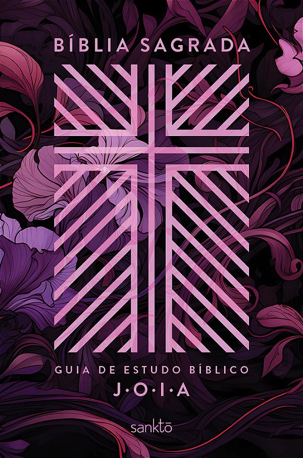 Bíblia NVT Com Guia De Estudo Bíblico J. O. I. A. Capa Floral