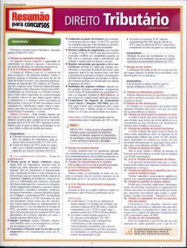 Direito Tributário - Coleção Resumão Para Concursos