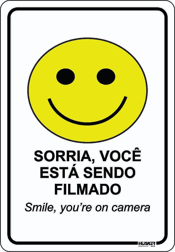 Placa Aviso de Filmagem