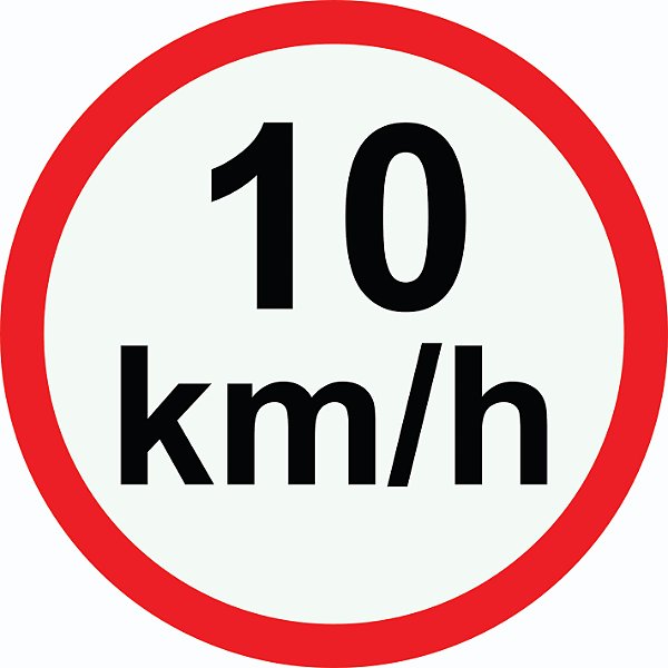 Placa 10 KM/h