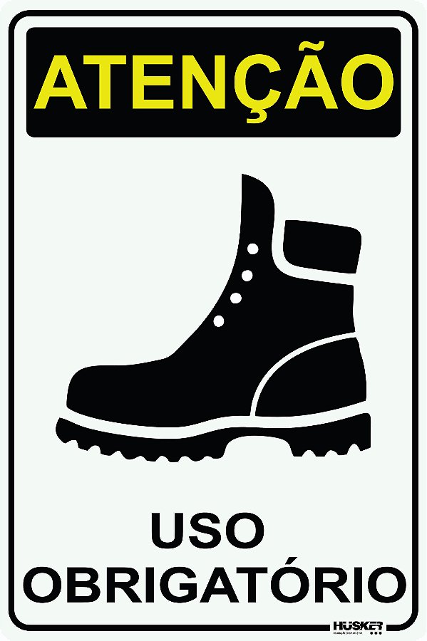 Placa Uso de Botas