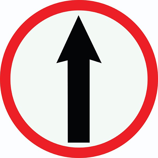 Placa Sentido Obrigatório