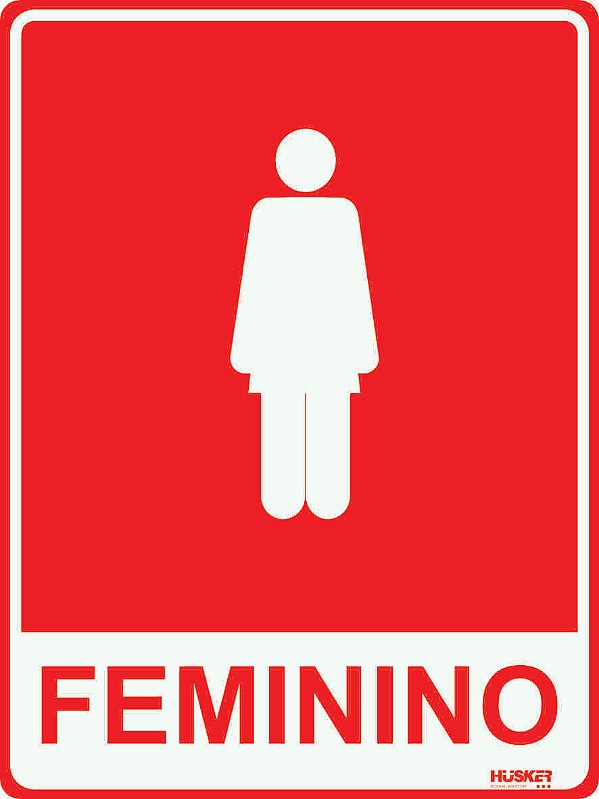 Placa Sanitário Feminino