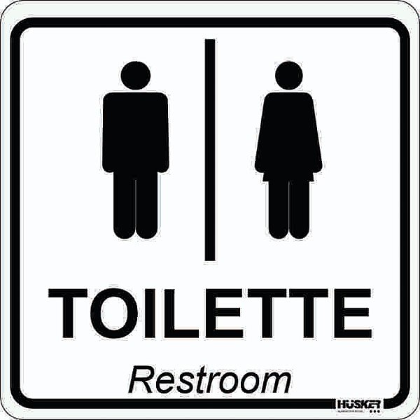 Placa Toalete Unissex