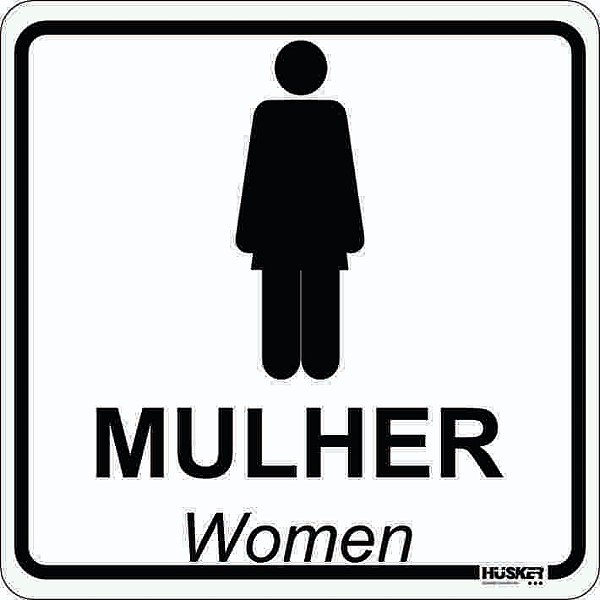 Placa Toalete Feminino