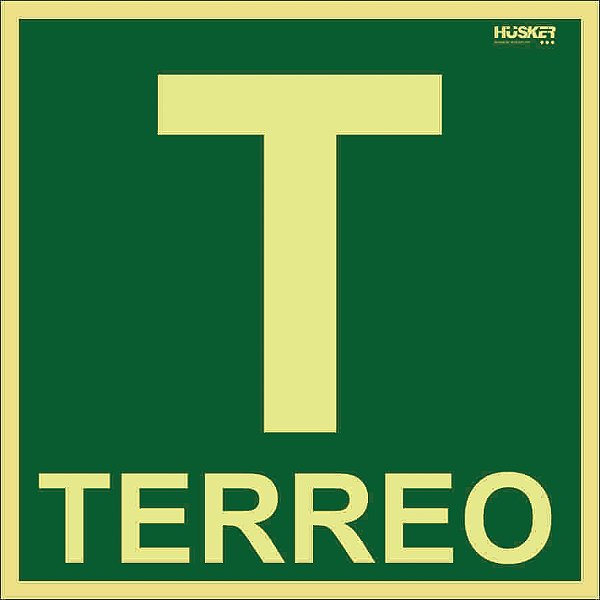Placa Térreo 20x20 cm