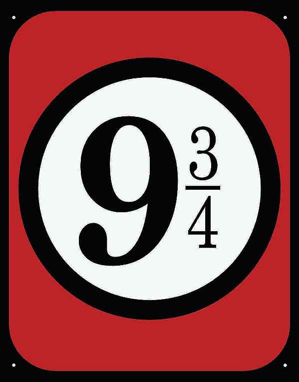 Placa Platform 9¾