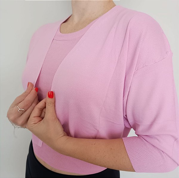 Bolerinho Glauce Rosa