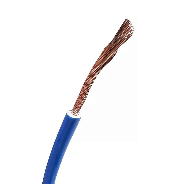 Cabo Elétrico Flexível 2,5mm X 50m Colorido Fio Residencial Cores:Azul