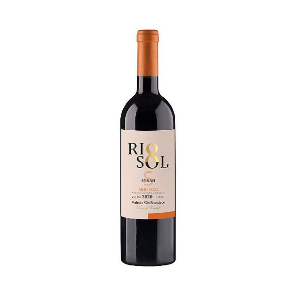 Vinho Tinto Brasileiro Rio Sol Syrah Meio Seco 750ml