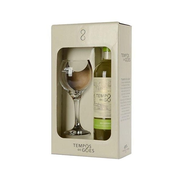 Kit Tempos de Góes Branco Lorena 750ml com 1 Taça