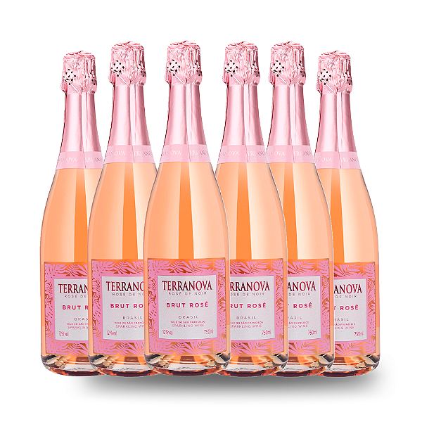 6 Espumantes Terranova Brut Rosé