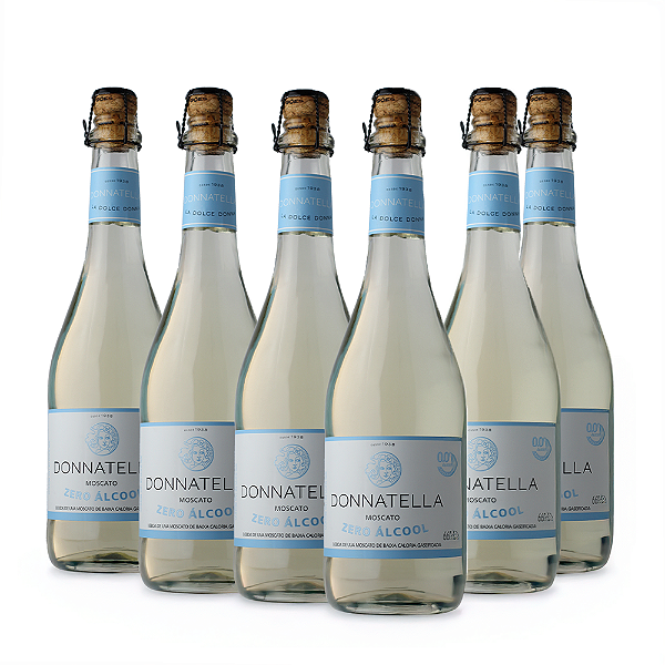 Caixa com 6 Frisantes Donnatella Sem Álcool