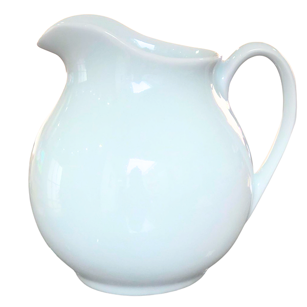 Jarra Tradicional 1,4L Leite Suco - Porcelana Branca (2)