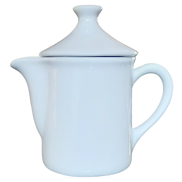 Bule Leiteira 300ml Café, Chá, Leite - Porcelana Branca