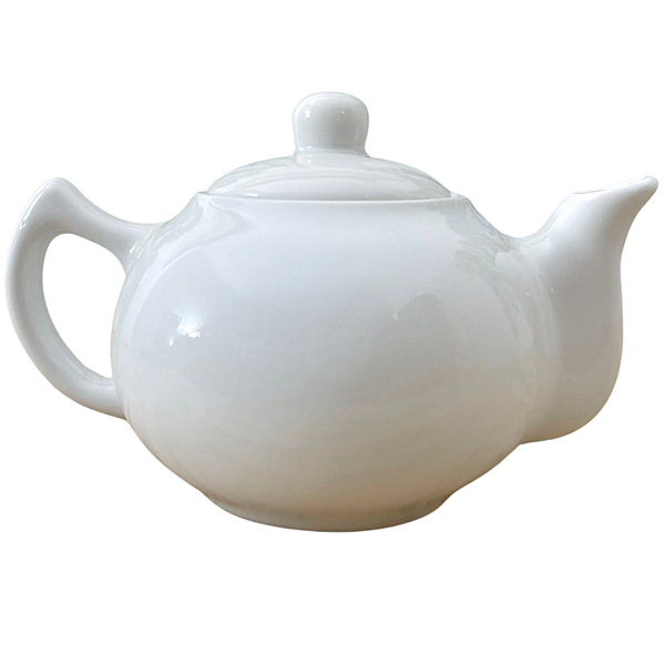 Bule Chaleira 830ml Japonês Café, Chá, Leite - Porcelana Branca