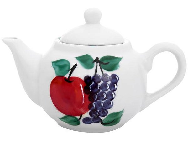 Bule Chaleira 500ml Café, Chá, Leite - Porcelana Decorada