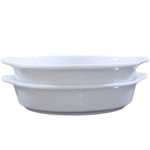 Kit 2 Travessas Red c/ alças Porcelana (AxL)3,5CMx15,5CM (2)