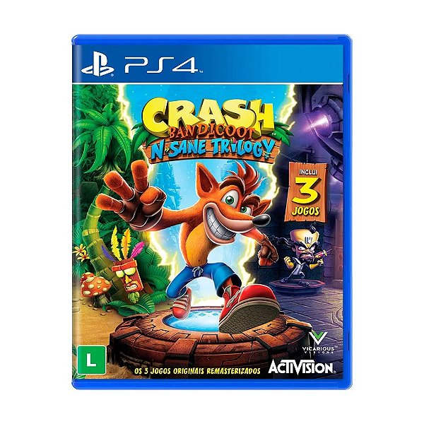 Jogo Crash Bandicoot N. Sane Trilogy - Seminovo PS4