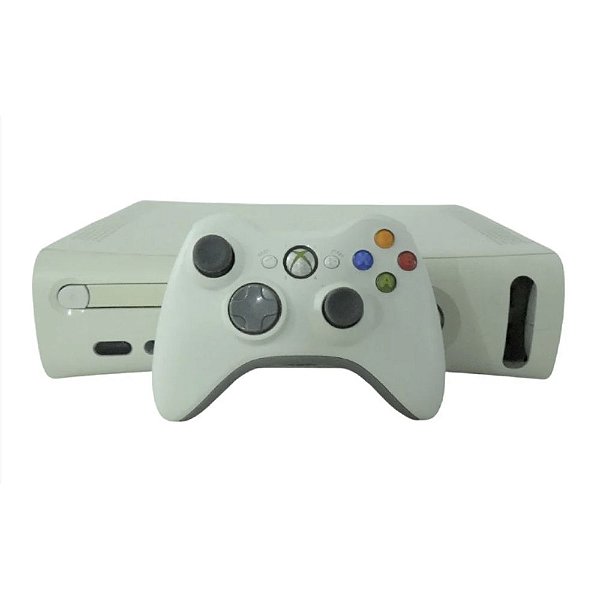 Console Xbox 360 FAT Branco com Controle Original