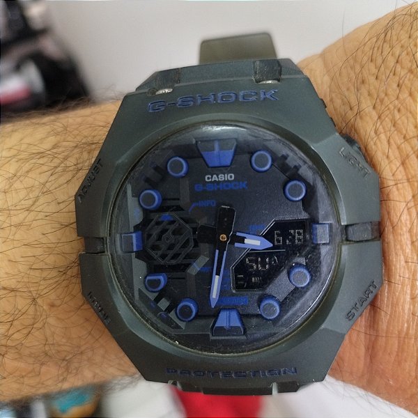 G-Shock BA B001 Azul 48MM A Prova D'água